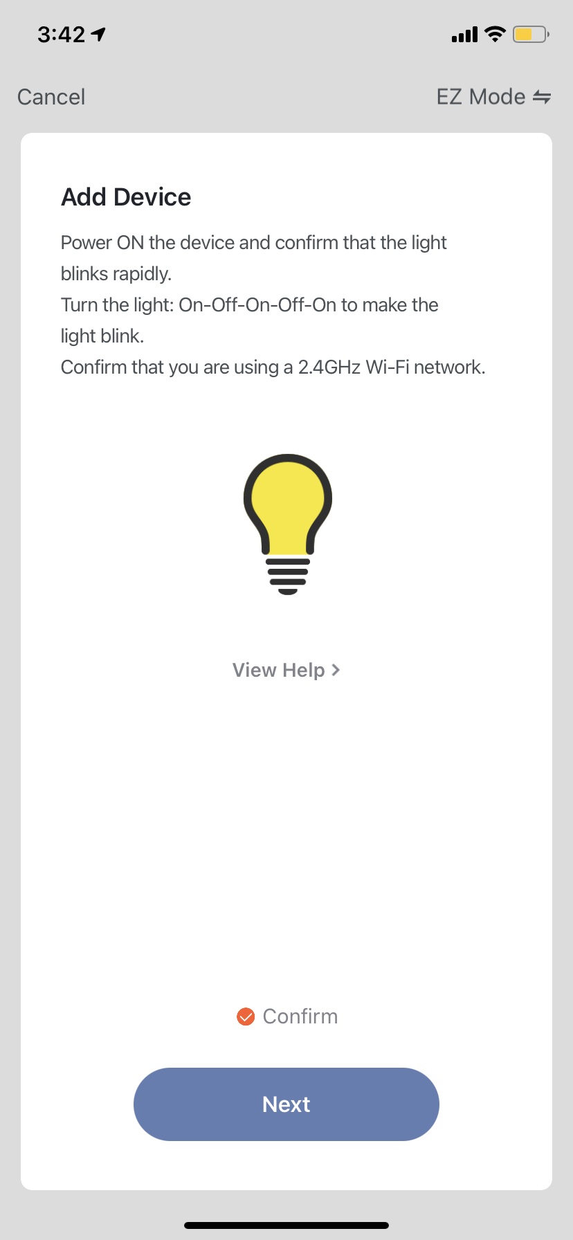 My WiFi uses 2.4 GHz and 5 GHz. How can I set up a smart plug that