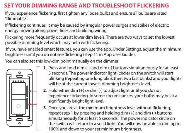 The lights are flickering with my Smart Dimmer – Feit Electric